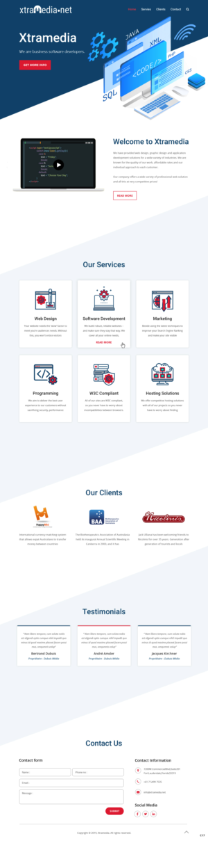 Web Design by pb for this project | Design: #21710097