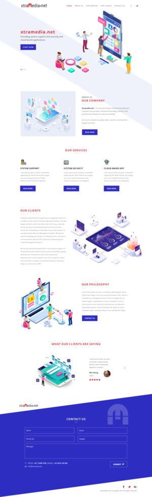 Business software developers new website | Web Design by CreativeIyke