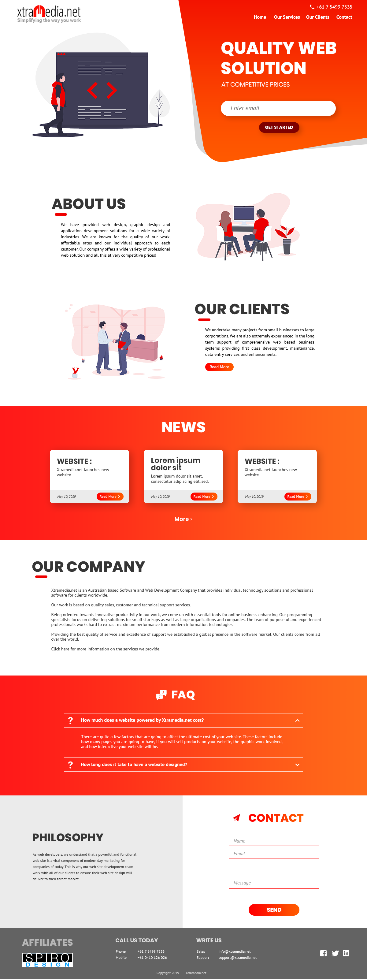 Web Design by TrishaGonzales for this project | Design #21750736
