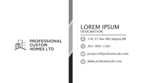 Business Card Design by Asim Nizami for Professional Custom Homes | Design: #21738822