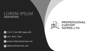 Business Card Design by Asim Nizami for Professional Custom Homes | Design: #21738824