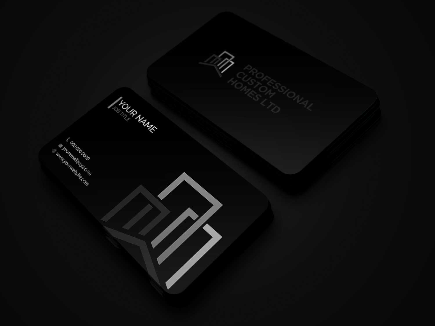 Business Card Design by Riz' for Professional Custom Homes | Design #21725899