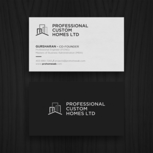 Design de Carte de Visite par WebixBD pour Professional Custom Homes | Design #21704186