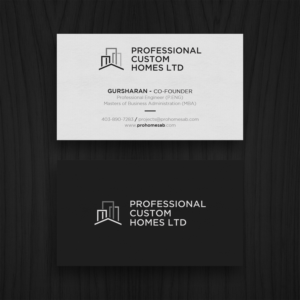 Business Card Design by WebixBD for Professional Custom Homes | Design: #21704192
