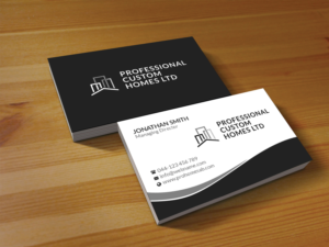 Design de Carte de Visite par Creations Box 2015 pour Professional Custom Homes | Design #21710625