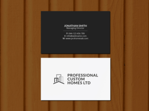 Visitenkarten-Design von Creations Box 2015 für Professional Custom Homes | Design: #21710626