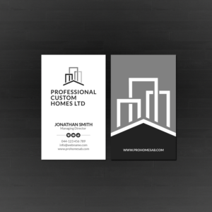 Business Card Design by Creations Box 2015 for Professional Custom Homes | Design: #21710669