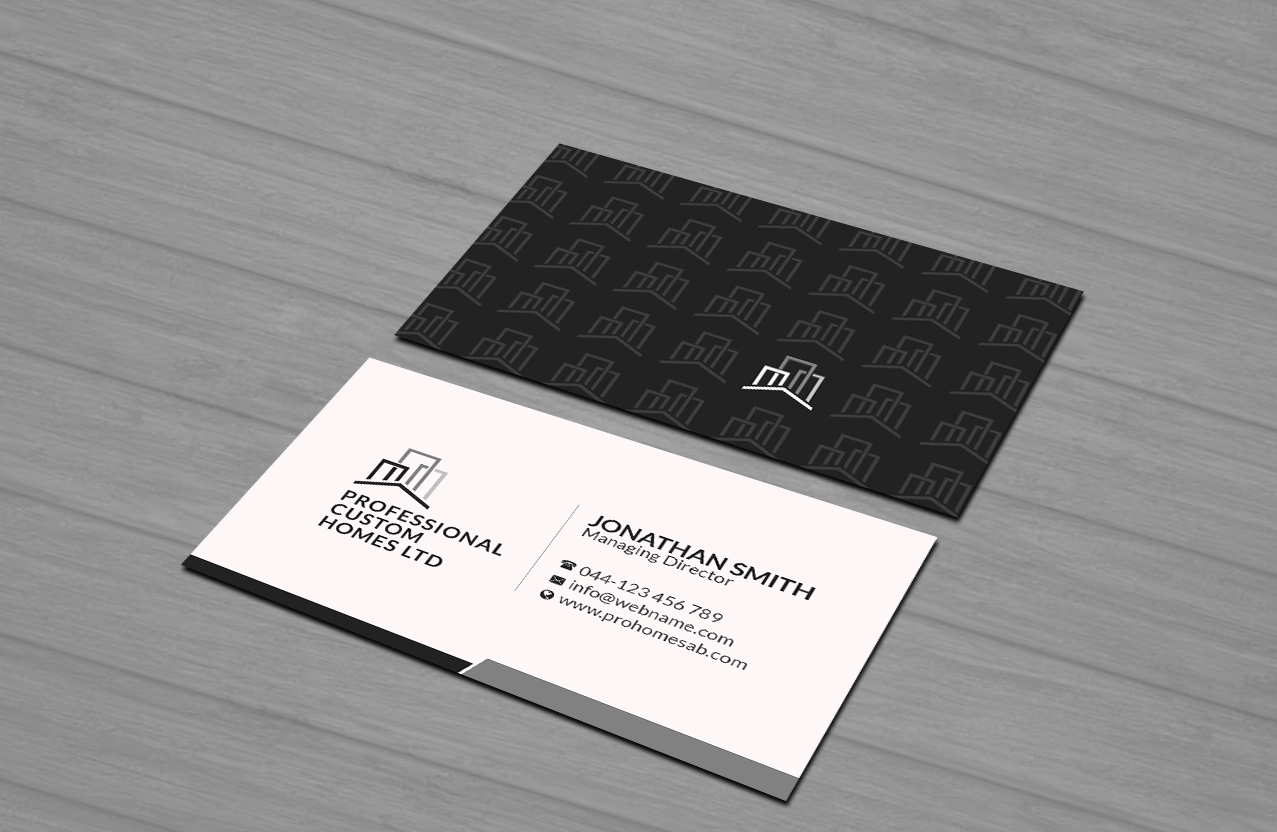 Diseño de Tarjeta de Presentación por Creations Box 2015 para Professional Custom Homes | Diseño #21712589