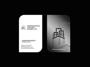 Business Card Design by Creations Box 2015 for Professional Custom Homes | Design: #21712602
