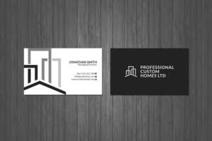 Visitenkarten-Design von Creations Box 2015 für Professional Custom Homes | Design: #21712699