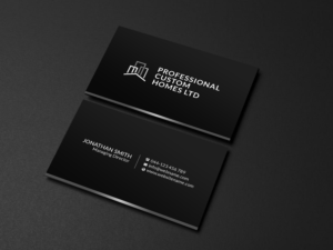 Business Card Design by Creations Box 2015 for Professional Custom Homes | Design: #21712977
