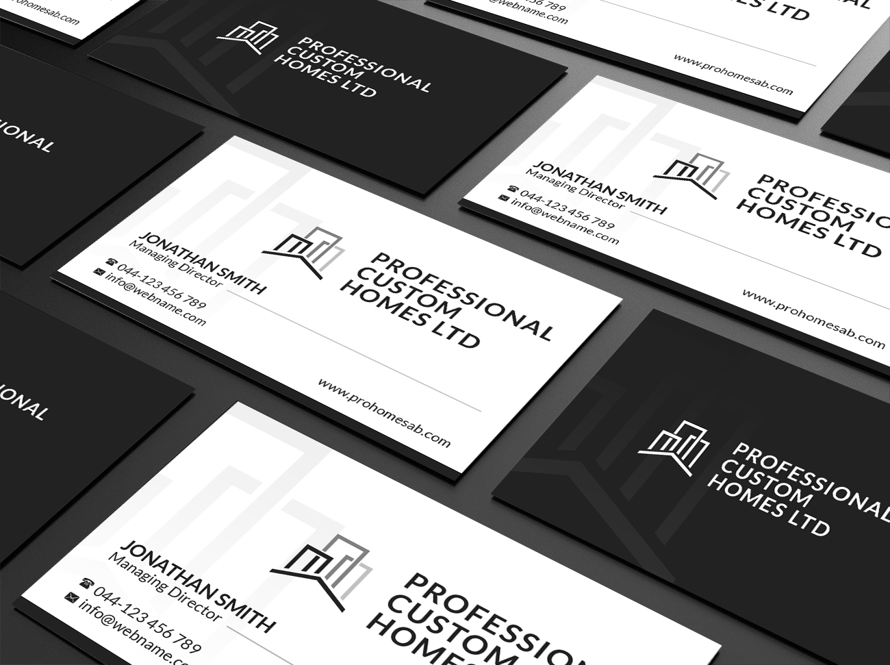 Business Card Design by Creations Box 2015 for Professional Custom Homes | Design #21712978