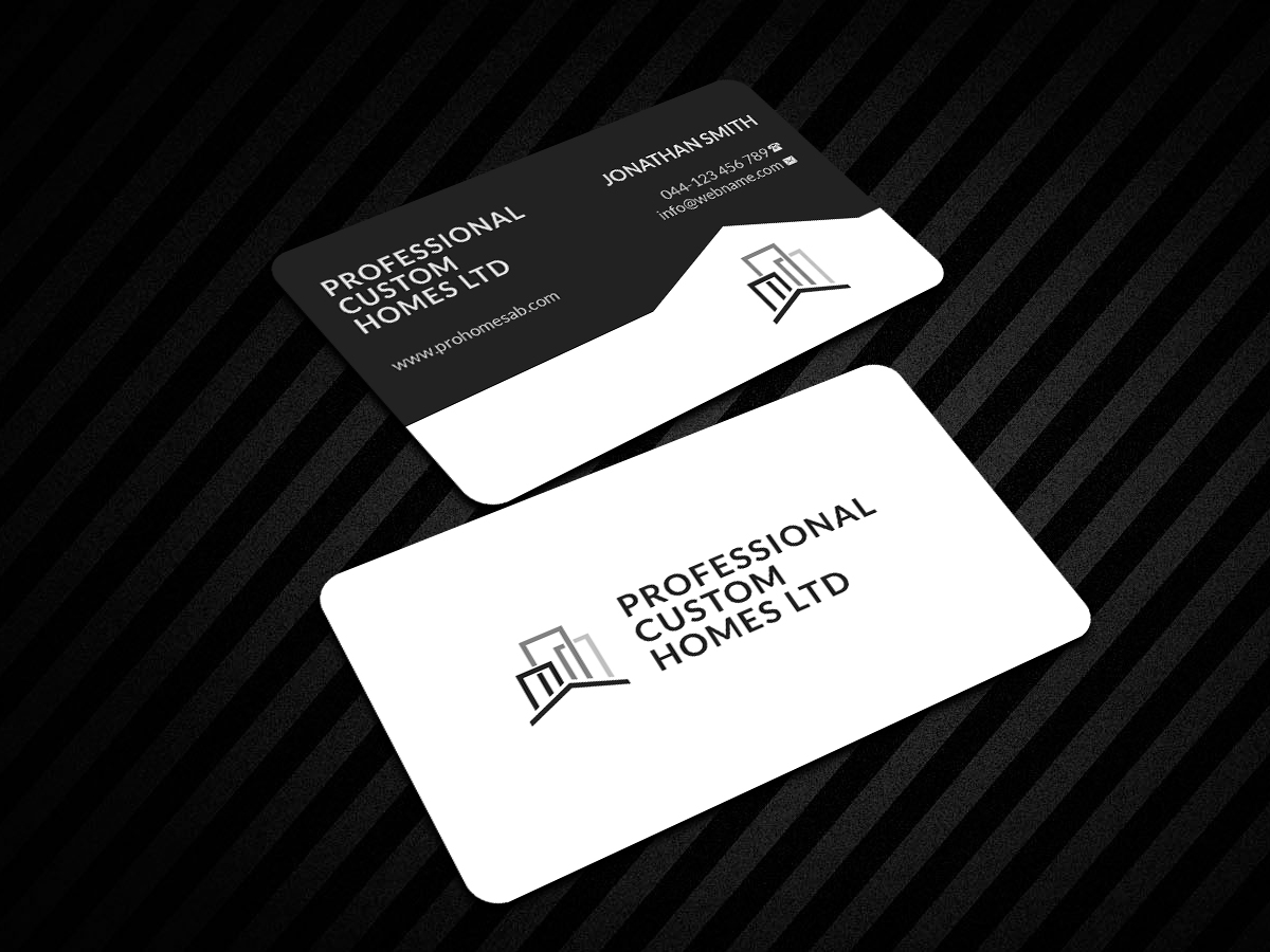 Business Card Design by Creations Box 2015 for Professional Custom Homes | Design #21712979