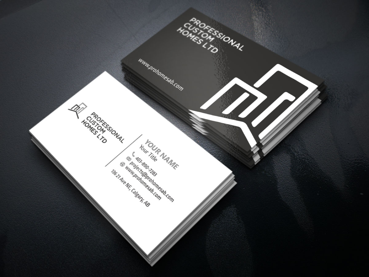 Design de Carte de Visite par LAXMI DESIGNHUB pour Professional Custom Homes | Design #21719863