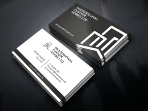Business Card Design by LAXMI DESIGNHUB for Professional Custom Homes | Design: #21719864