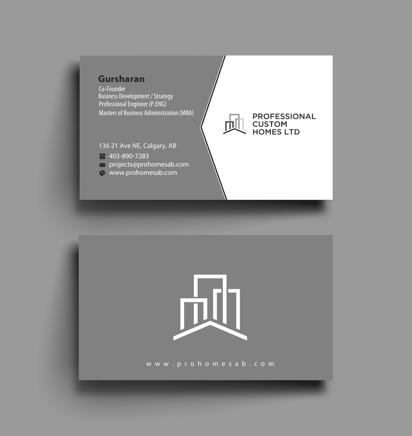 Business Card Design by Brand aid for Professional Custom Homes | Design #21709223