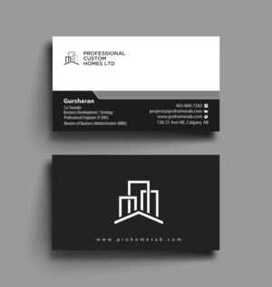 Business Card Design by Brand aid for Professional Custom Homes | Design: #21709229