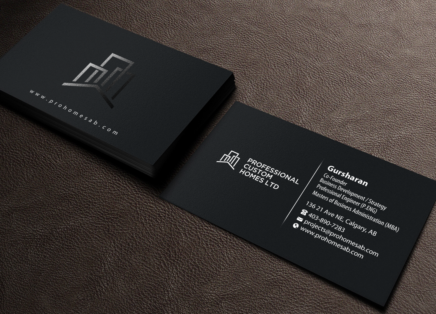 Diseño de Tarjeta de Presentación por Brand aid para Professional Custom Homes | Diseño #21709241