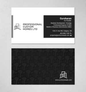 Design de Carte de Visite par chandrayaan.creative pour Professional Custom Homes | Design : #21707731