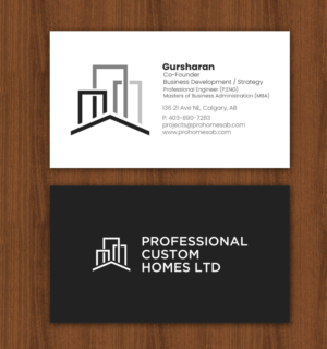 Design de Carte de Visite par chandrayaan.creative pour Professional Custom Homes | Design : #21709179