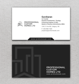 Design de Carte de Visite par chandrayaan.creative pour Professional Custom Homes | Design : #21709187