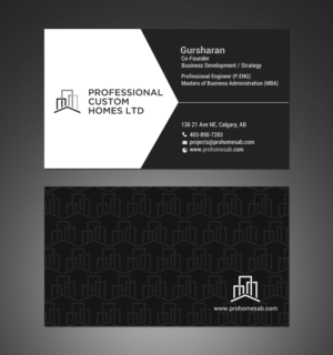 Business Card Design by chandrayaan.creative for Professional Custom Homes | Design: #21709193