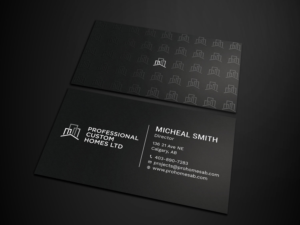 Business Card Design by Tripti Ranjan Gain for Professional Custom Homes | Design: #21706996