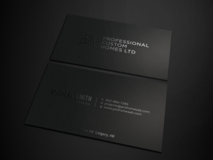 Business Card Design by Tripti Ranjan Gain for Professional Custom Homes | Design: #21707001