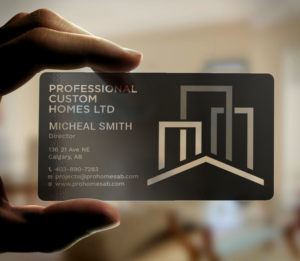 Business Card Design by Tripti Ranjan Gain for Professional Custom Homes | Design: #21707007