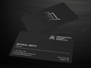 Business Card Design by Tripti Ranjan Gain for Professional Custom Homes | Design: #21707020