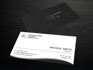 Business Card Design by Tripti Ranjan Gain for Professional Custom Homes | Design: #21707032