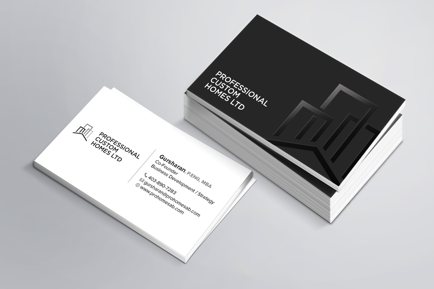 Business Card Design by MDesign for Professional Custom Homes | Design #21724997