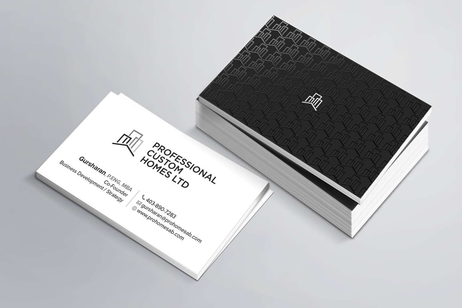 Business Card Design by MDesign for Professional Custom Homes | Design #21724999