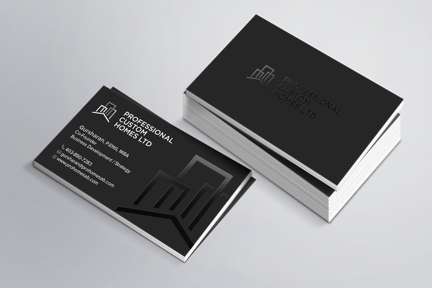 Business Card Design by MDesign for Professional Custom Homes | Design #21725003