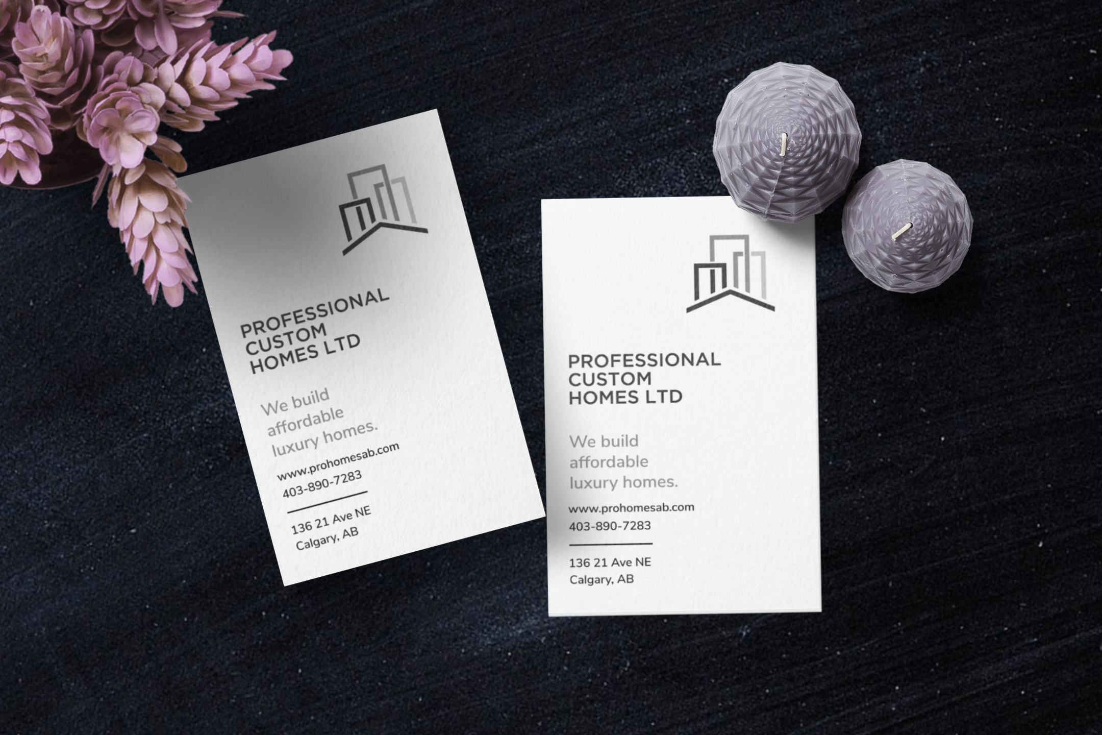 Design de Carte de Visite par Cheeky Pinto pour Professional Custom Homes | Design #21712119