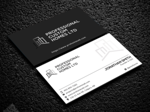 Business Card Design by Bold Pixels for Professional Custom Homes | Design: #21704051