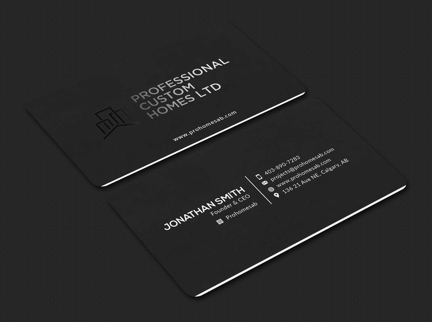 Diseño de Tarjeta de Presentación por Bold Pixels para Professional Custom Homes | Diseño #21704110