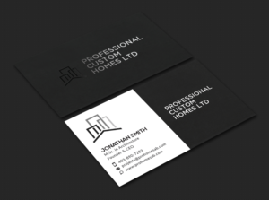 Business Card Design by Bold Pixels for Professional Custom Homes | Design: #21735370