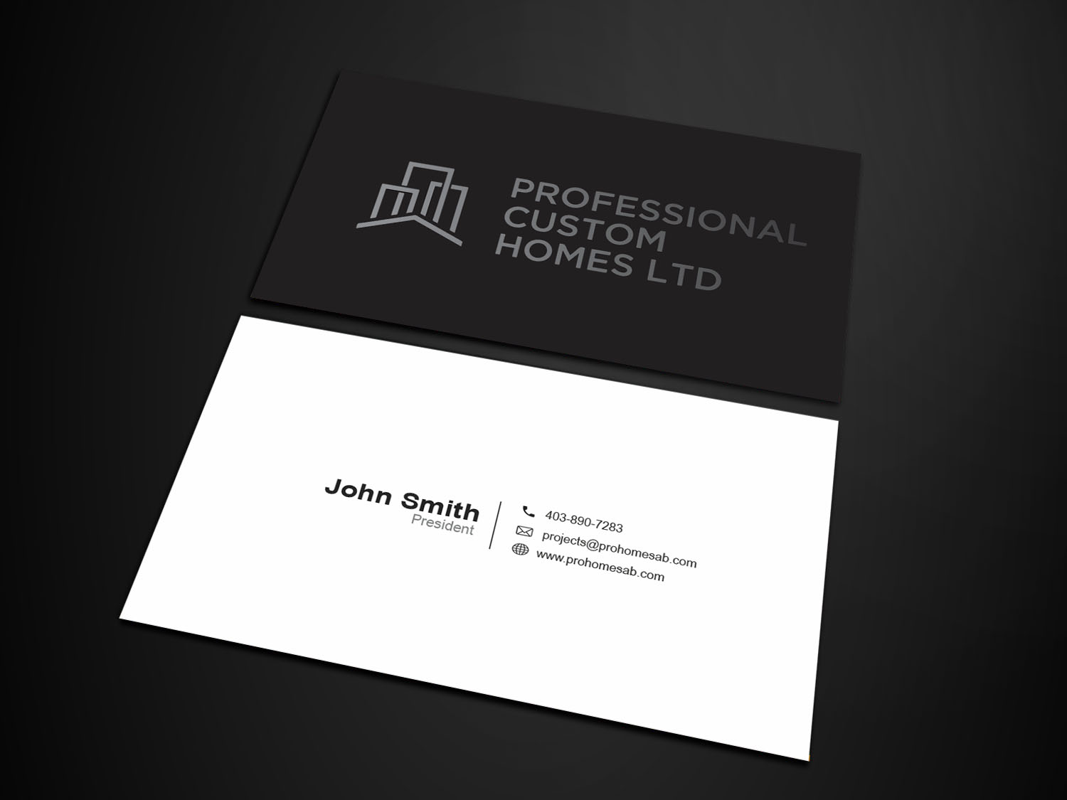 Business Card Design by HAKIMA 2 for Professional Custom Homes | Design #21711232