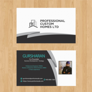 Business Card Design by Michaels_Tech for Professional Custom Homes | Design: #21753797