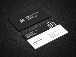 Business Card Design by Uttom 2 for Professional Custom Homes | Design: #21752873