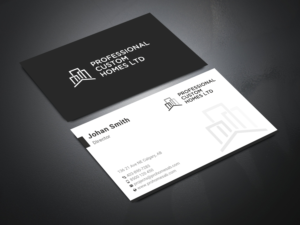 Business Card Design by Uttom 2 for Professional Custom Homes | Design: #21757059
