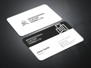 Business Card Design by Uttom 2 for Professional Custom Homes | Design: #21757112