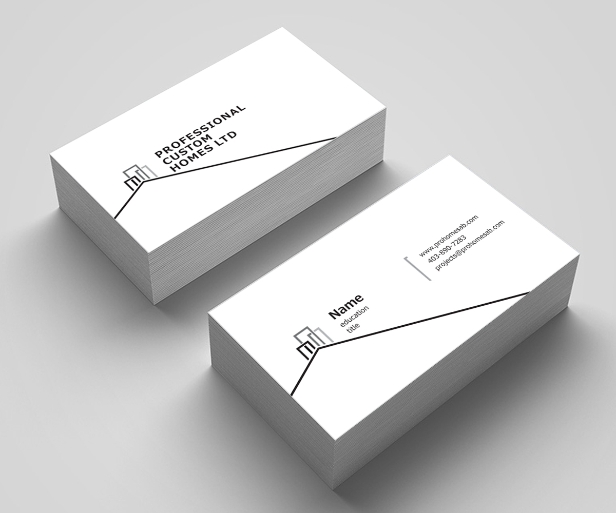 Diseño de Tarjeta de Presentación por Helen***** para Professional Custom Homes | Diseño #21738418