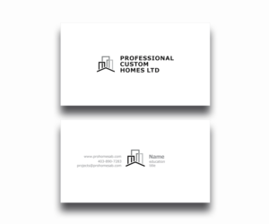 Business Card Design by Helen***** for Professional Custom Homes | Design: #21738421