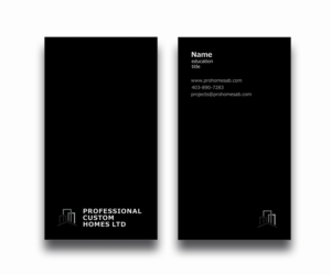 Business Card Design by Helen***** for Professional Custom Homes | Design: #21738431