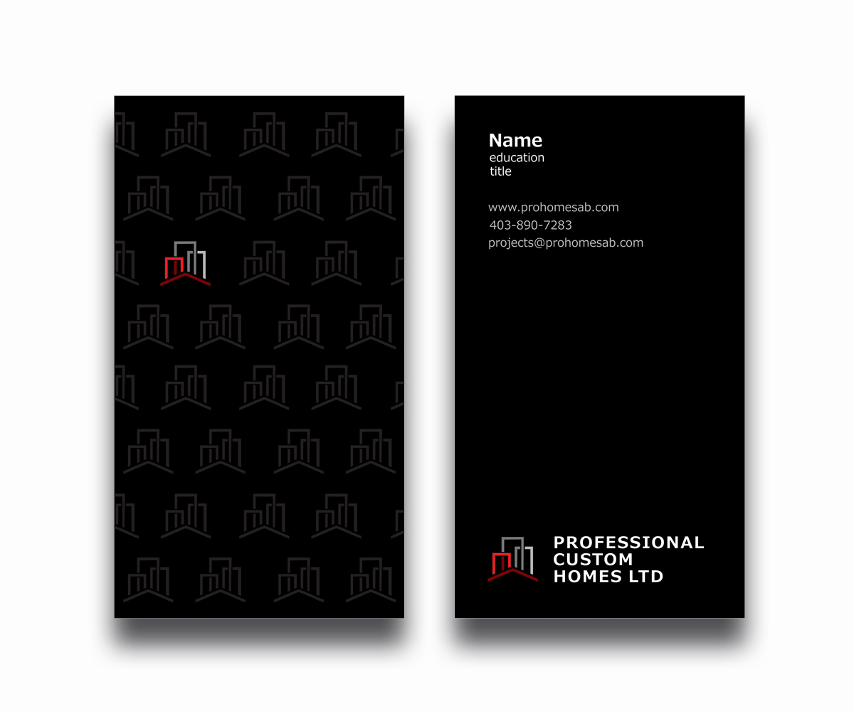 Diseño de Tarjeta de Presentación por Helen***** para Professional Custom Homes | Diseño #21738433