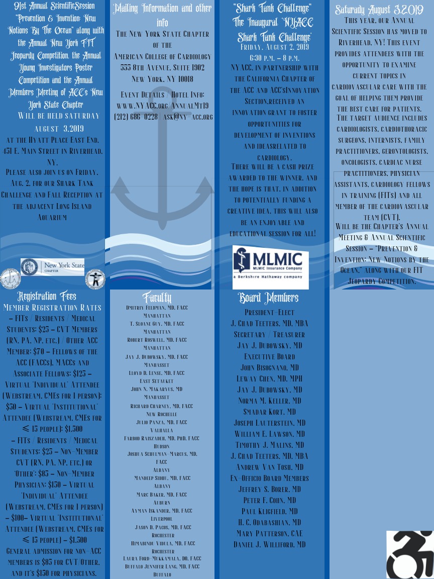 Brochure Design by SB26 for The New York Cardiological Society, Inc. | Design #21758092