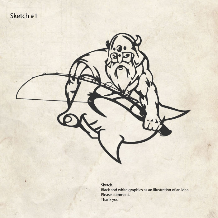 T-shirt Design by Eugeniy Sosunov for Berserker Rods | Design #21708976