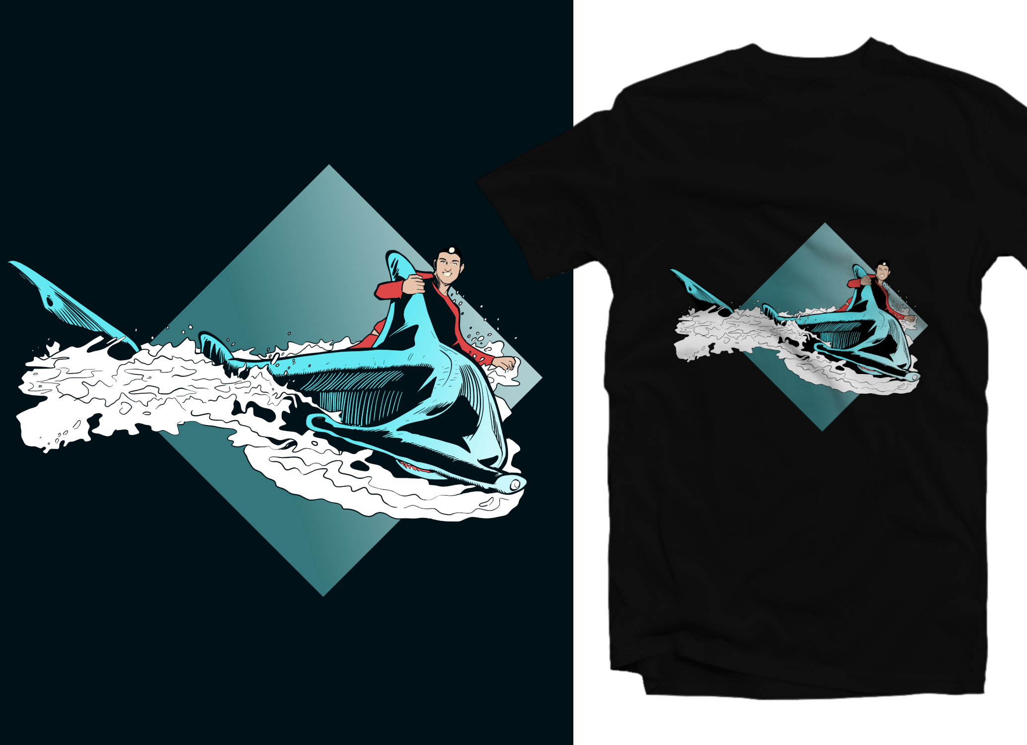 T-shirt Design by Tomi Ax for Berserker Rods | Design #21747766